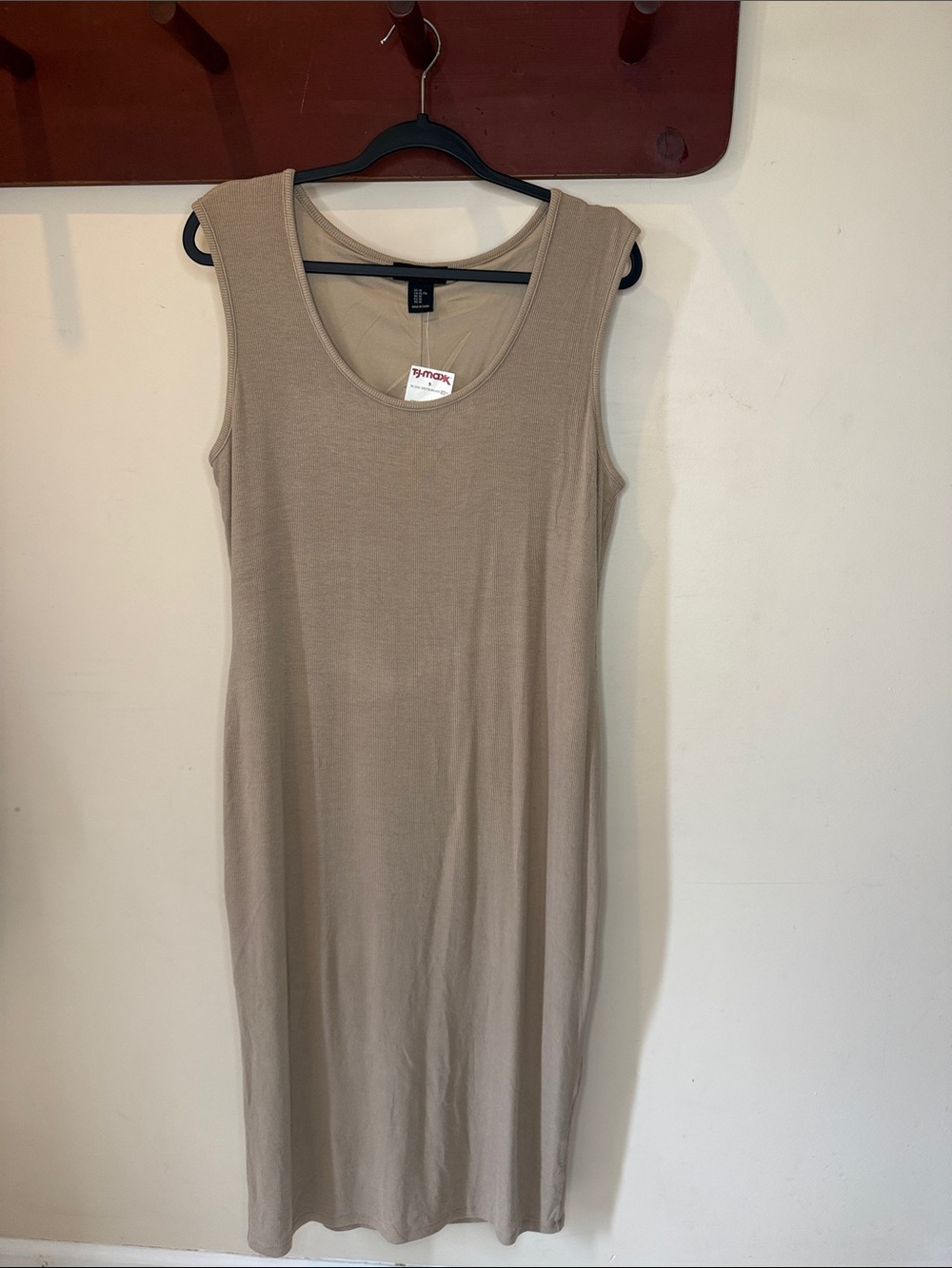 Rachel Zoe Taupe Sleeveless Maxi Tank Dress
